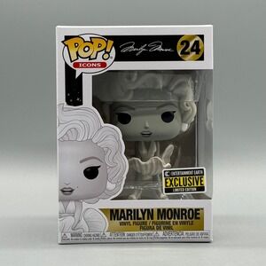 Funko Pop! #24 Marilyn Monroe Black & White EE Exclusive w/ Protector *Vaulted*